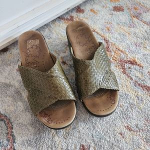 Dansko woven Mila clogs sandals